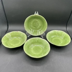 Pier 1 Imports Grün Carmelo Melamin 7" Müslischalen 4er Set Neu mit Etikett - Bild 1 von 7