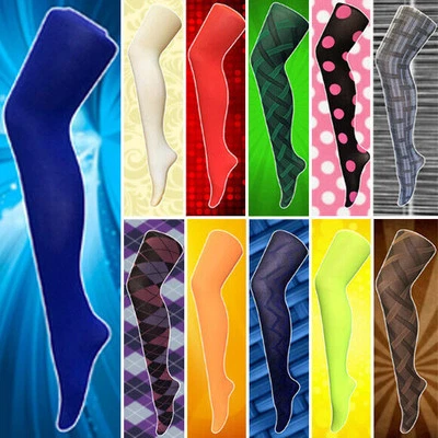 SOCK SNOB - Women's Ladies 80 Denier Thick Opaque Colourful Winter Warm Tights - Image 1 of 4
