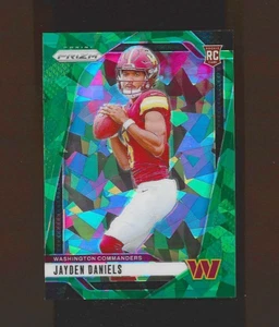 2024 Panini Prizm Green Ice Prizm Jayden Daniels #347 RC LSU Commanders - Bild 1 von 2