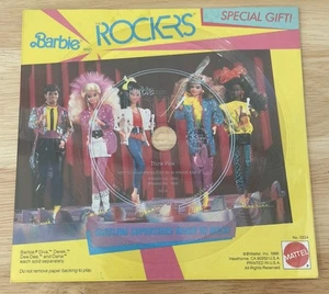 Ultra Rare Vintage 1986 Barbie And The Rockers Special Gift Think Pink 45 Record - Bild 1 von 2