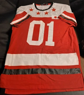 Camiseta Hudson Outerwear Rojo, Blanco Y Negro Japón Redstar Jersey Diseño. Foto 1 de 4