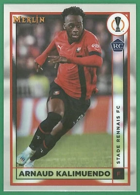 2022 Merlin Chrome UEFA Club Competitions #136 Arnaud Kalimuendo Rookie Stade - Image 1 of 2