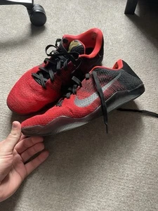 Nike Kobe 11 Elite Low Achilles Heel 2016 red and black - Picture 1 of 6