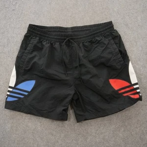 Adidas Board Shorts Mens Extra Large Black Drawstring Swim Surf Trunks Logo New - Picture 1 of 16