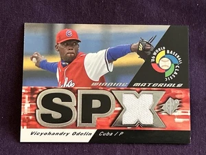2006 Upper Deck SPx Vicyohandry Odelin Winning Materials Cuba Jersey #WM-VO - Bild 1 von 2
