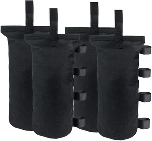 Heavy Duty Weight Bags(150LBS) for Pop up Tent, Set of 4, Black(Without Sand) - Picture 1 of 12