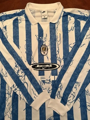 NIKE AIR VCTRY LONG SLEEVE SOCCER JERSEY MENS SZ LBLUE IB9007-436 DRI-FIT NWT - Image 1 of 4