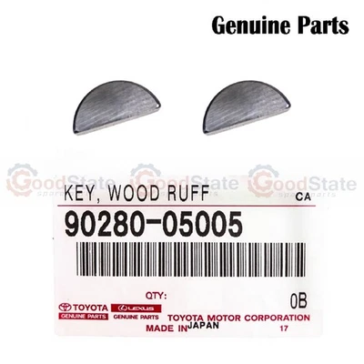 Genuine Hiace RZH112 RZH109 RZH105 RZH104 Crankshaft Pulley Woodruff Key x2 - Image 1 of 2
