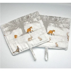 Rayburn Royale Oven 212s Hob Lid Mats Covers Kitchen Pads Wildlife Fox Stag Owl - Picture 1 of 6