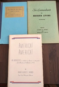 Tre antologie di Rabbi A. Minda America! America!, Fuoco sull'altare, altro - Foto 1 di 7