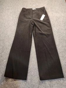 Neu Coldwater Creek Anzughose Damengröße 8 schwarz weites Bein Hosen Stretch neu mit Etikett - Bild 1 von 15