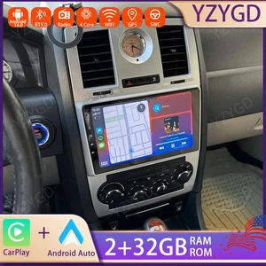 For Chrysler 300C 2004-2007 Android 14 Carplay Car Radio GPS Navi Wifi BT Screen - Picture 1 of 24