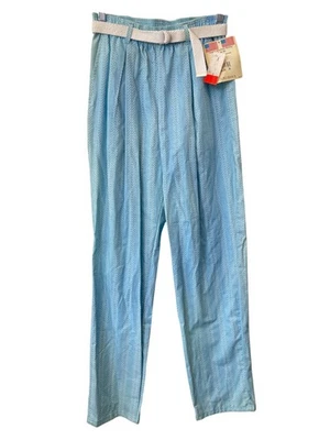 Pantalones Lord Isaacs vintage años 80 talla 8 tiro alto azul lunares stock muerto NUEVO Foto 1 de 4