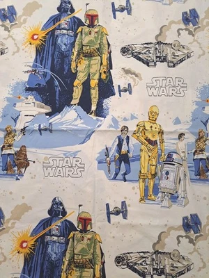 Sábana plana y funda de almohada Pottery Barn Kids Star Wars Millennium Falcon 2 piezas Foto 1 de 4