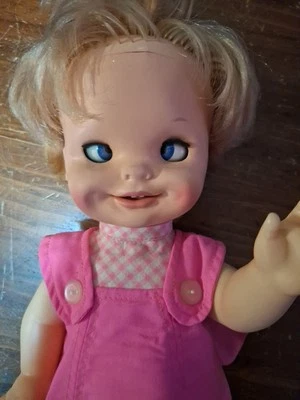 Vintage 1972 Saucy Expressions Doll In Original Outfit - All Faces Work - Image 1 of 4