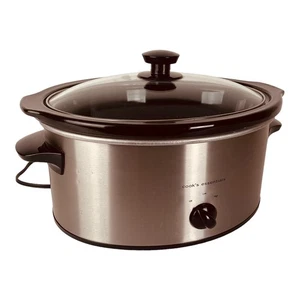 Cook's Essentials 5 qt. Slow Cooker Stainless Steel - Picture 1 of 7