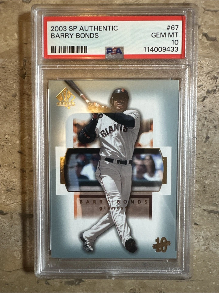 2003 SP Authentic Barry Bonds PSA 10 Giants - Image 1 of 2