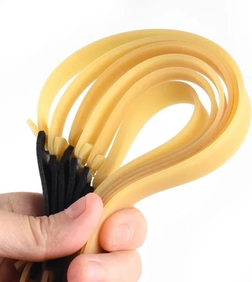 10 Packs Thickened 2.0mm Flat Rubber Slingshots Can Be Replaced with Elastic - Image 1 of 2