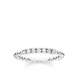Thomas Sabo Rose Gold Dots with Cubic Zirconia Stones Ring - Picture 1 of 3
