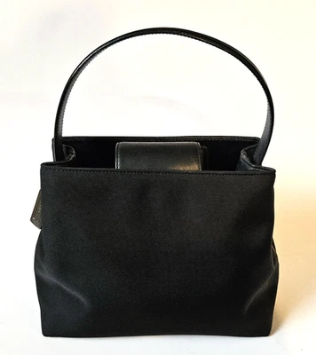 Vintage Coach Mercer Mini Satchel Bag Black Nylon Twill 7417 - Image 1 of 4