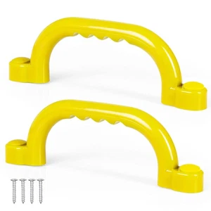 Playground Safety Handles - Outdoor Yellow Grab Handle Bars, Plastic Tree Hou... - Picture 1 of 6