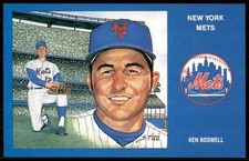 1969 Historic New York Mets Postcard Ken Boswell #4