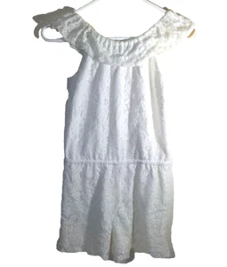 Children's Place Ivory Lace Jumper Shorts Size 10/12 - Picture 1 of 11