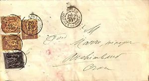 PHILATELIE ENVELOPPE M. MARRE CONVOCATION JUGE DE PAIX ARLES 1887 - Picture 1 of 1