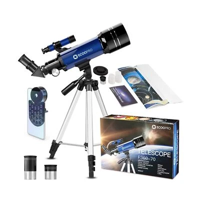 Telescope for Kids Beginners Adults, 70mm Astronomy Refractor Telescope with ... - Image 1 of 4