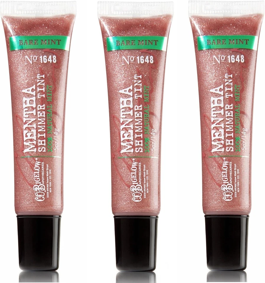 3 Pack Mint Lip Color Mentha Shimmer Tint Bare Mint 0.5 Ounce Each - Image 1 of 1