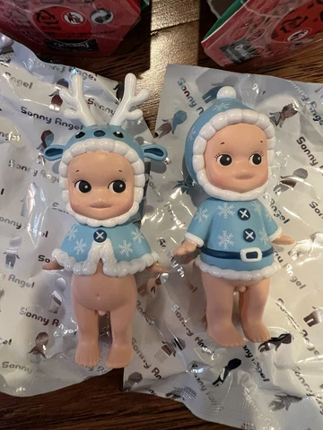 Secret Blue Christmas Sonny Angel 2014 Mini Figures Set of 2 Cover