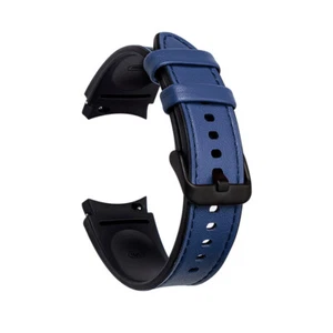 Leather Silicone Strap Watch Band For Samsung Galaxy Watch 7 6 4 5 4 FE 40/44mm - Picture 1 of 44