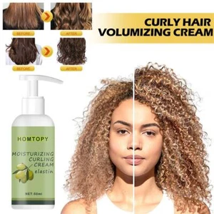 Hair Volumizing Cream, Curly Hair Elastin Curl Defining B1X0 Styling K4W3 V89C - Picture 1 of 9