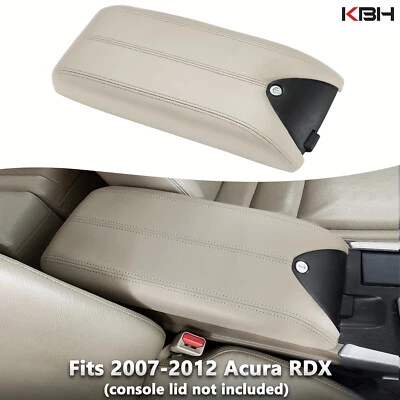 Fits 2007-2012 Acura RDX Leather Center Console Lid Armrest Cover Beige Tan KBH - Image 1 of 4