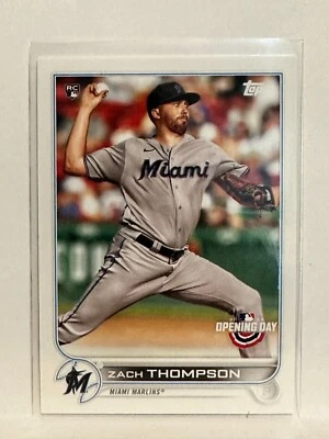 #11 Zach Thompson Rookie Miami Marlins 2022 Topps Opening Day Baseball Card - Image 1 of 2