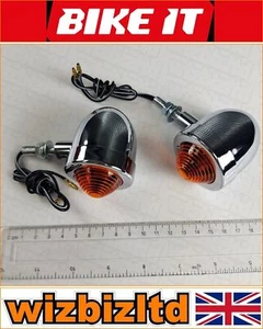 Triumph Bonneville 750 Roadster 1974-1977 Chrom Karosserie kurzer Vorbau Mini Blinker - Bild 1 von 12