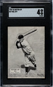 1934-36 Batter-Up Mel Ott #27 SGC 4 - Foto 1 di 2