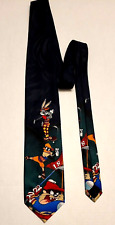 Looney Tunes Golf.  Bugs Bunny, Taz, & Daffy Duck Printed Neck Tie  54" Long