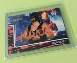 2002 Fleer WWE Kane Autographed Card Royal Rumble #15 Authentic Signature RARE - Picture 1 of 2
