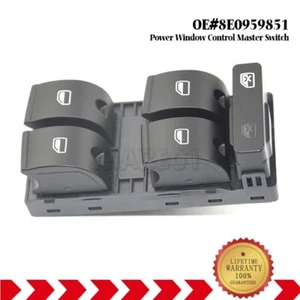 Driver Side Master Power Window Control Switch For 05-08 Audi A4 B6 B7 8E0959851 - Picture 1 of 5