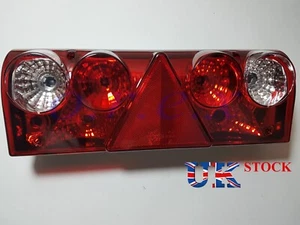 1x Trailer Rear Tail Light Lamp Schmitz fit Iveco Scania MAN DAF W-socket LH - Picture 1 of 3