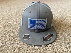 Columbia PFG Mesh Flat Brim Cap L/XL Grey - Picture 1 of 3
