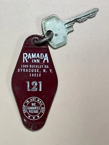 Llavero y llave Syracuse Ramada Inn Hotel Motel habitación Nueva York #121 - Imagen 1 de 2