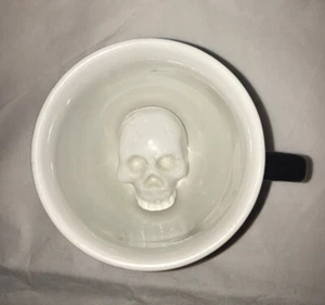 Creature Cups 3D Hidden Skull Black Ceramic 11 oz. Coffee Mug - Picture 1 of 5