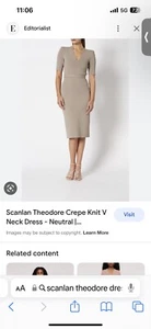 scanlan theodore Krepp Strick Kleid Beige XS Ton - Bild 1 von 12