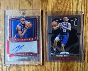 2019-20 Mfiondu Kabengele Panini Prizm Base Rookie Penmanship RC Auto CLIPPERS🔥 - Picture 1 of 4
