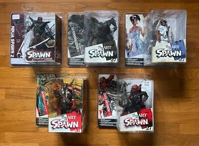 Lotto 5 Figures Spawn Evolutions / The Art of Spawn - McFarlane Toys - Nuove - Immagine 1 di 4