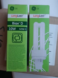 2 x 10W G24D-1 , 2 pins Compact Fluorescent Lamp T4/LL/840/2P - Picture 1 of 8