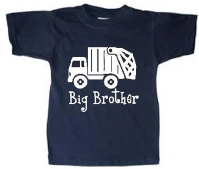 Big Brother camión de basura camisa de basura niños niños jóvenes camiseta hermano camiseta ropa Foto 1 de 2