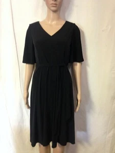 Charter Club Petite Belted A-Line Dress PS Deep Black NWT - Picture 1 of 4
